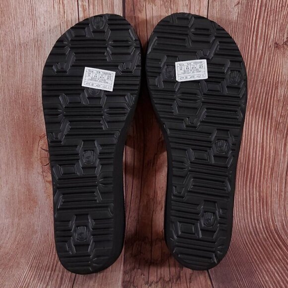 Teva Womens Sz 10 Black Mush Mandalyn Wedge Ola 2 Sandals Slip On Slides 1000099 - Picture 12 of 14